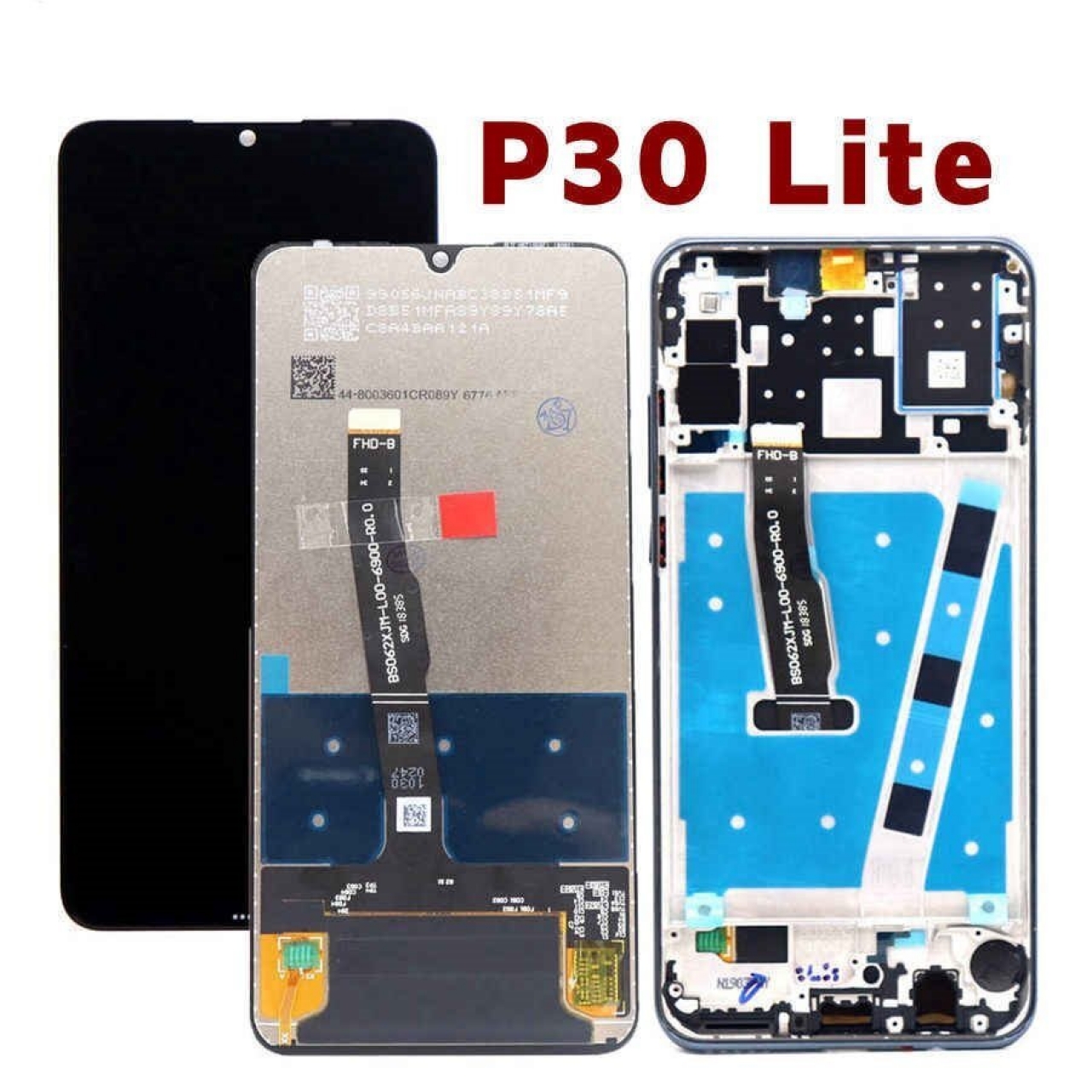 Huawei P30 Lite Mar-Lx1 Lcd Ekran Dokunmatik Komple Panel Çıtalı