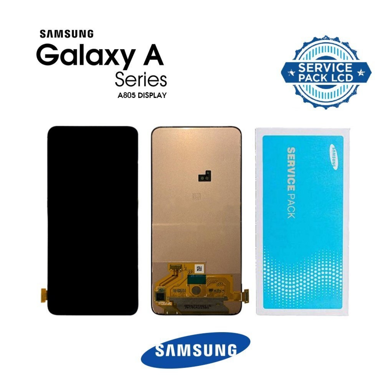 Samsung Galaxy A805 A80 Lcd Ekran Dokunmatik Komple Panel Servis Orjinal