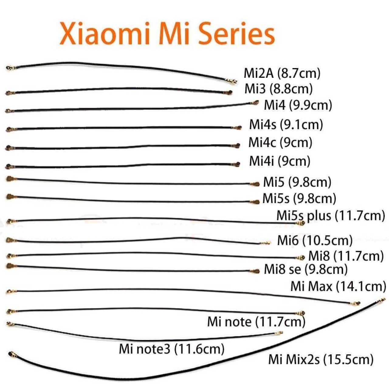 Xıaomi Mi Note 10 M1910F4G Coaxial Cable Şebeke Anten Kablosu