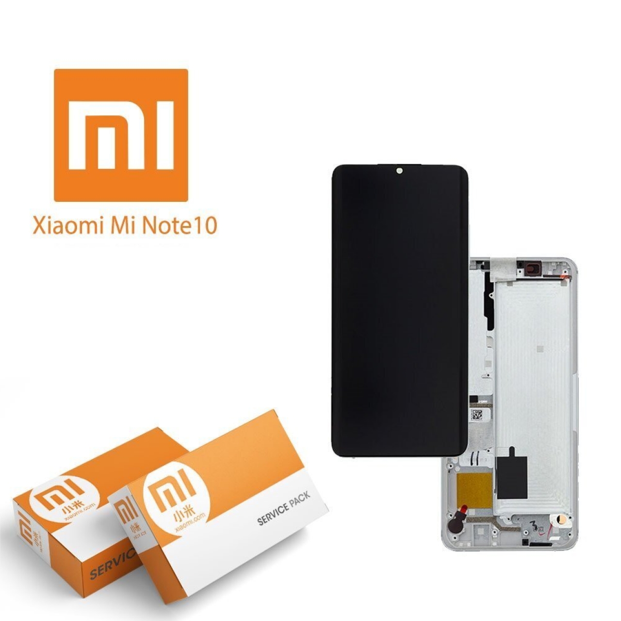 Xıaomi Mi Note 10 Pro M1910F4S Lcd Ekran Dokunmatik Komple Panel Servis Orjinal