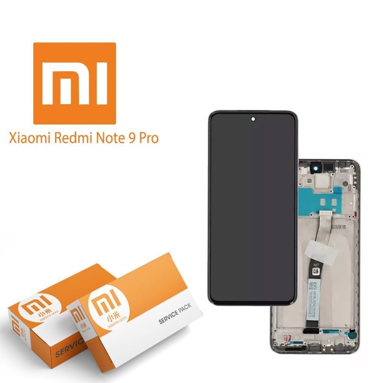 Xıaomi Redmi Note 9 Pro M2003J6B2G Lcd Ekran Dokunmatik Komple Panel Servis Orjinal