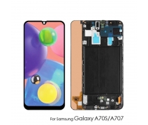 Samsung Galaxy A707 A70S Lcd Ekran Dokunmatik Komple Panel Çıtasız