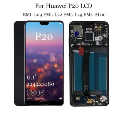 Huawei P20 Eml-L09 Lcd Ekran Dokunmatik Komple Panel Revize Çıtalı