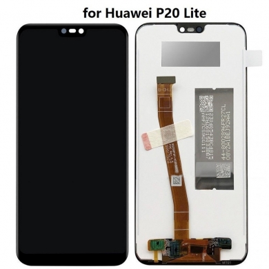 Huawei P20 Lite Ane-Lx1 Lcd Ekran Dokunmatik Komple Panel Çıtasız Logosuz