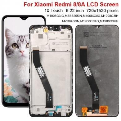 Xiaomi Mi Redmi 8 M1908C3İG Lcd Ekran Dokunmatik Komple Panel Çıtalı